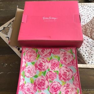 Lilly Pulitzer roses catch all tray